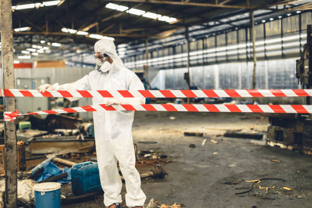 Professional Hoarding Cleanup technician working in Beverly, NJ